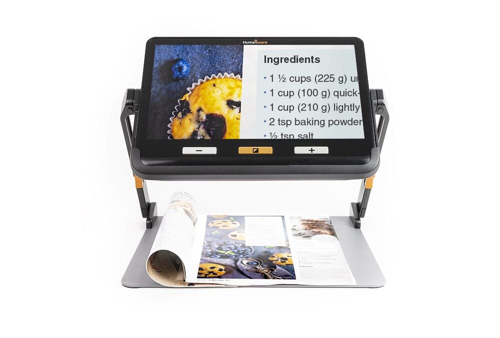 12X Portable Video Magnifier for Low Vision - Handheld Digital Magnifying Glass with HD Screen for Reading, Crafts & Hobbies (Ideal for Seniors & Visually Impaired)