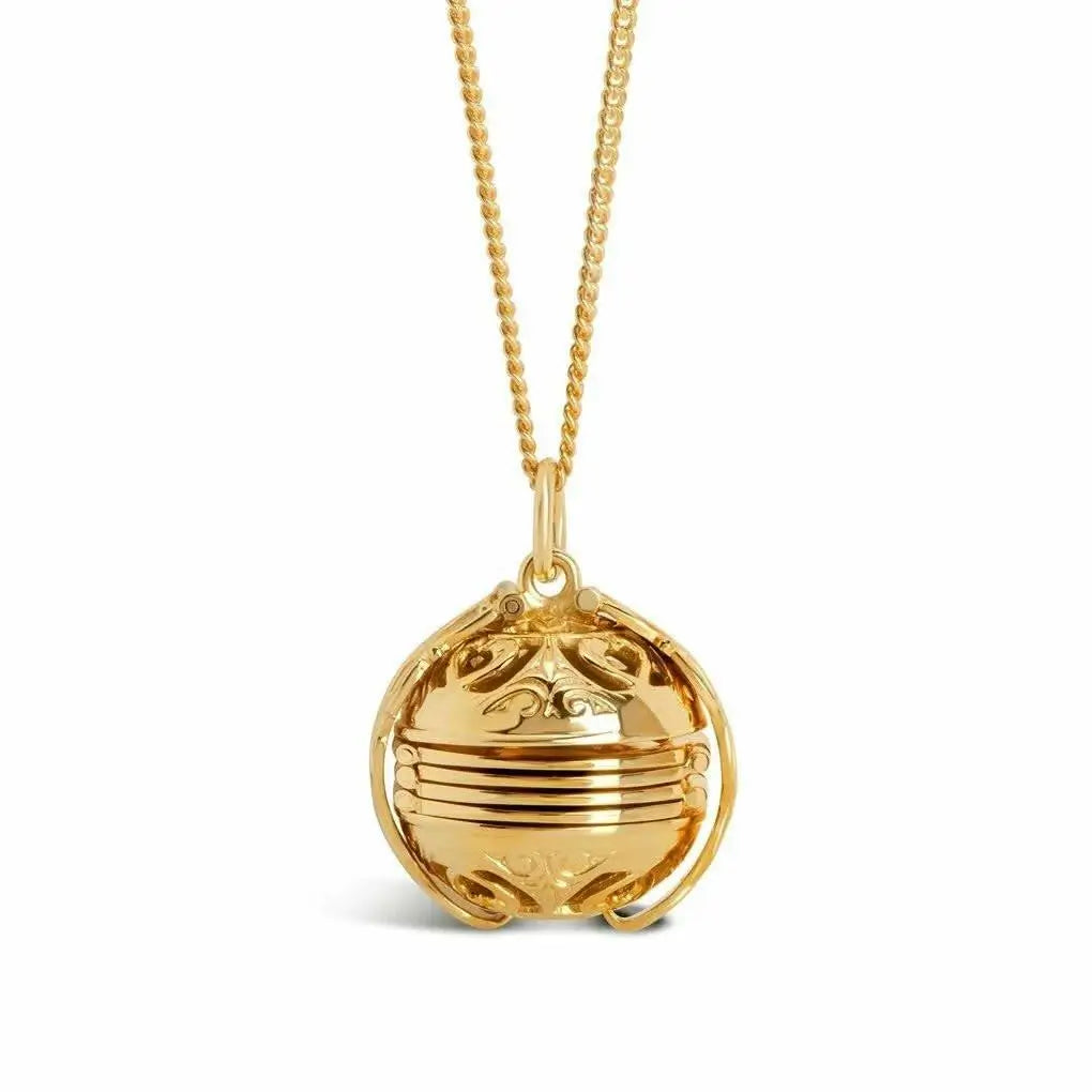 Memory Keeper Locket Necklace - 24K Gold Plated Heart Pendant for Photo & Keepsakes | Perfect for Valentine's Day Gifts, Anniversary Presents & Memorial Jewelry