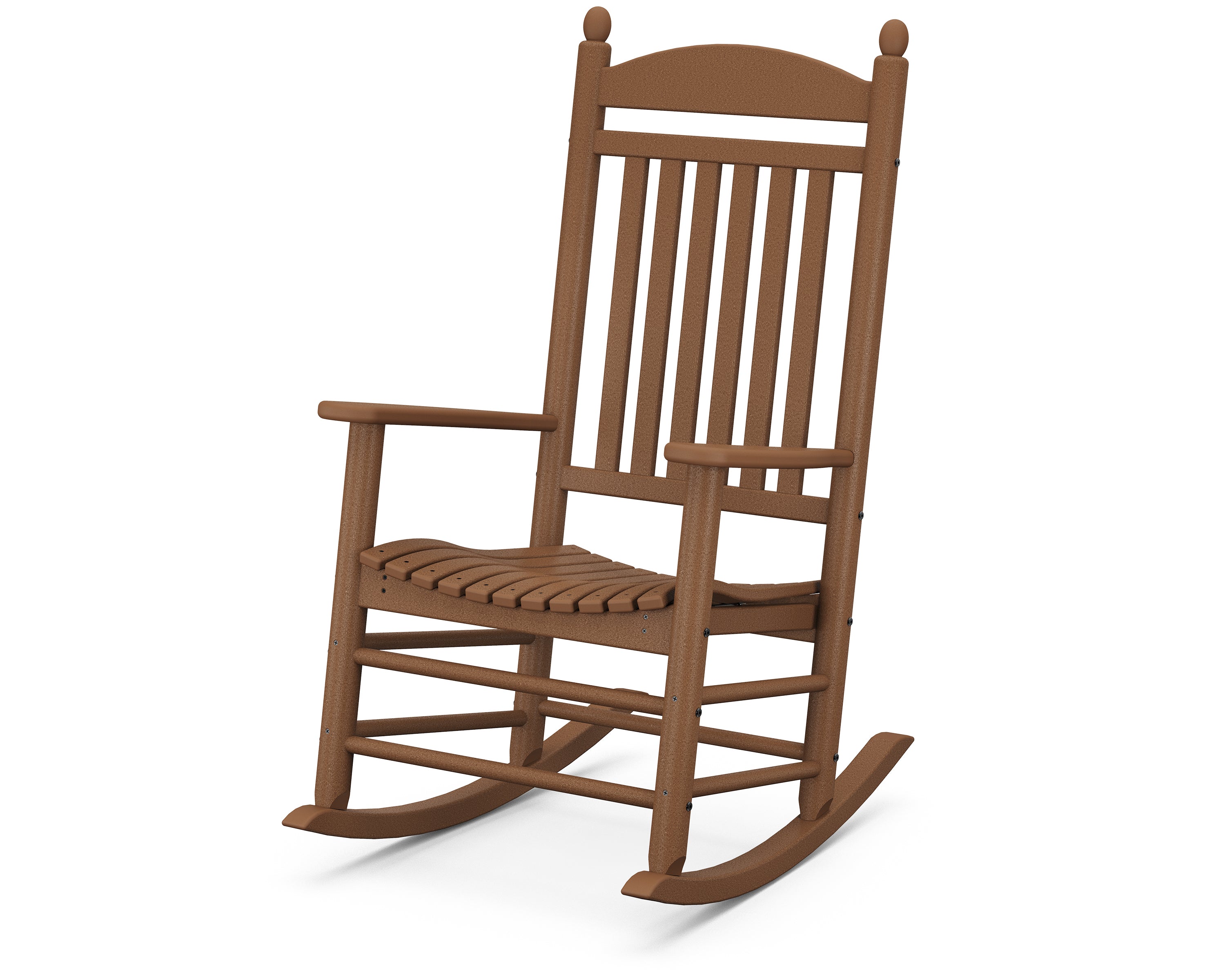 POLYWOOD Jefferson Rocker - Durable Outdoor Rocking Chair with Weather-Resistant HDPE Material, Perfect for Patio, Garden, and Porch Relaxation