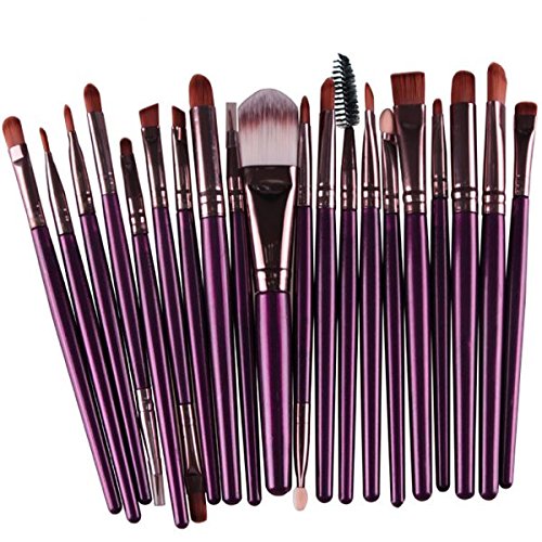 20Pcs Professional Makeup Brush Set - Eyeshadow, Foundation, Eyebrow & Lip Brushes for Flawless Makeup Application | Perfect for Daily Use, Bridal Makeup & Professional Cosmetology