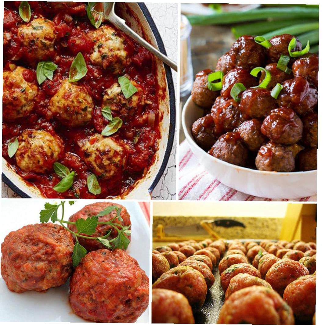 1 Set Plastic Meatball Maker - Fish Ball & Stuffed Meatball Mold - Kitchen Cooking Gadget for Homemade Meatballs, Fish Balls & Dumplings - Perfect for Meal Prep, Party Snacks & Asian Cuisine Cooking