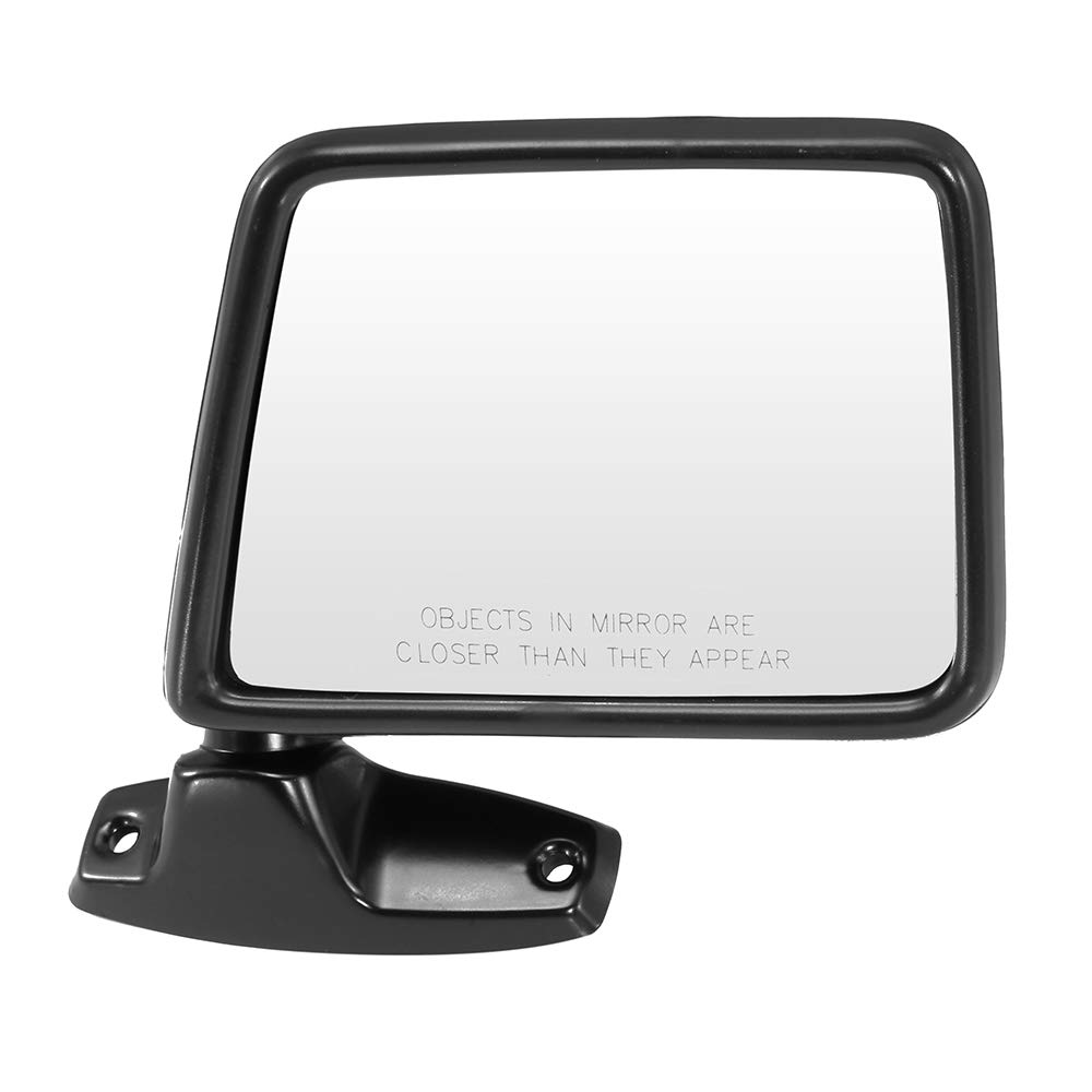 SCITOO Black Manual Folding Passenger Side Door Mirror - Right Rear View Mirror Replacement for 1983-1992 Ford Ranger & 1984-1990 Ford Bronco II | Durable Exterior Car Accessory for Off-Roading & Daily Commuting