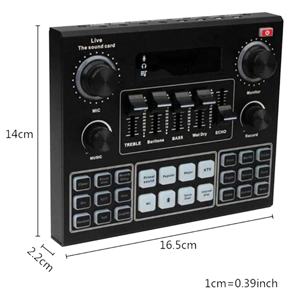 HUPYOMLER V9 Bluetooth Sound Card - USB Headset & Web Radio with Real-Time Audio for Singing, Streaming on Phone & Computer | Perfect for Karaoke, Podcasting & Live Broadcasting