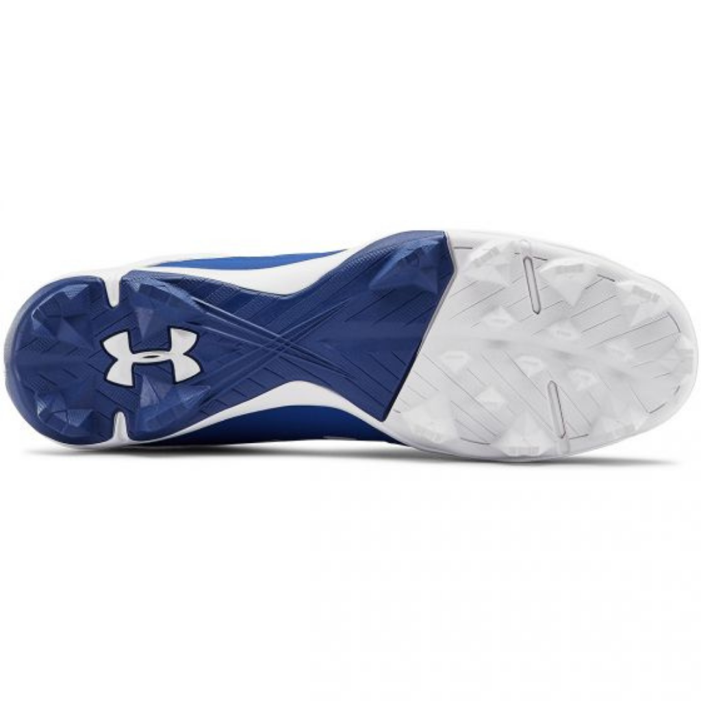 UA 2021 Boys Leadoff Mid RM Jr. Royal Baseball Cleats 3023448-400 - Perfect for Little League Games & Youth Baseball Practice