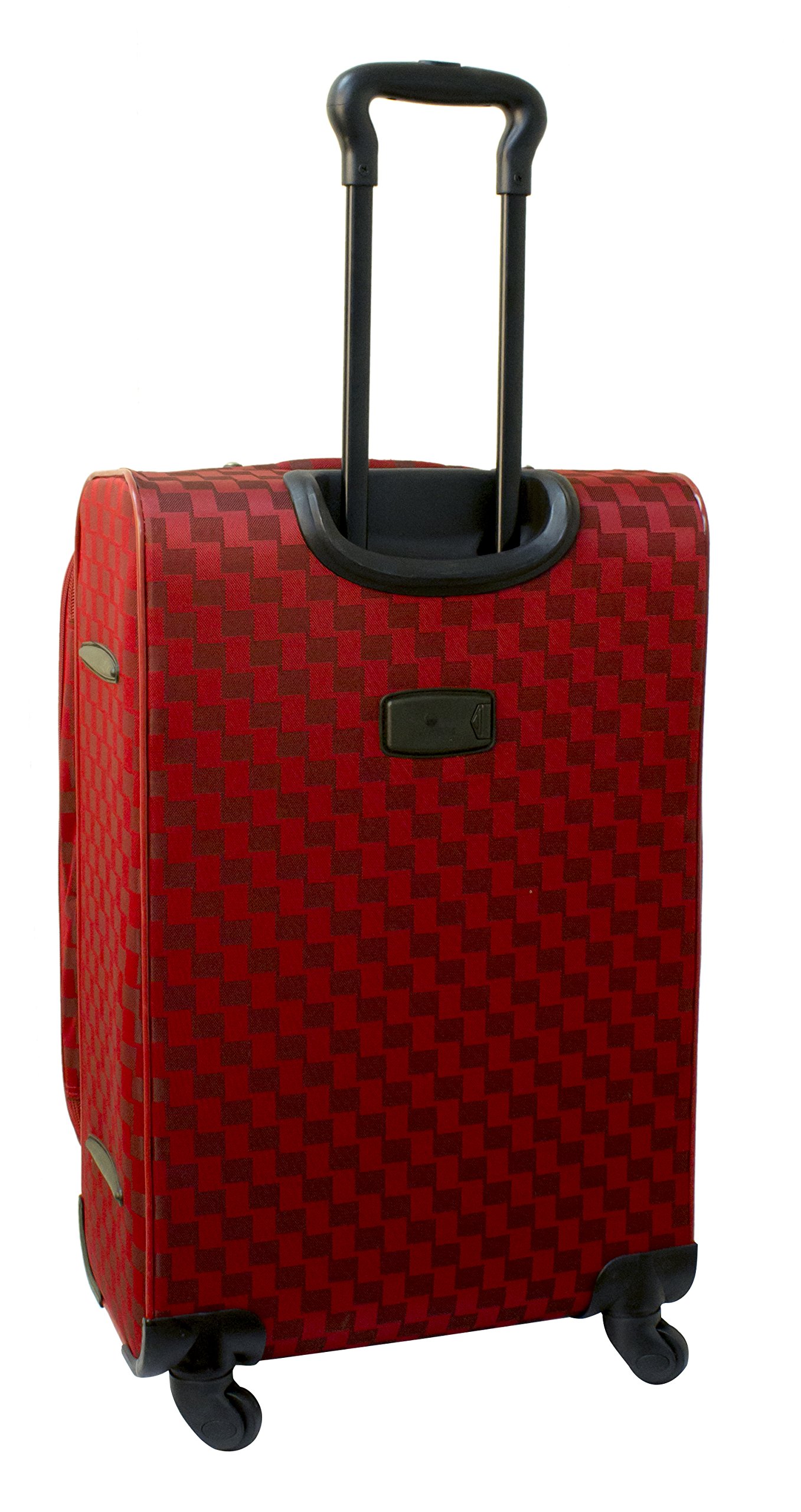 American Flyer Luggage Madrid 5-Piece Spinner Set - Red Expandable Suitcase with 360° Wheels for Travel | Perfect for Family Vacations & Business Trips
