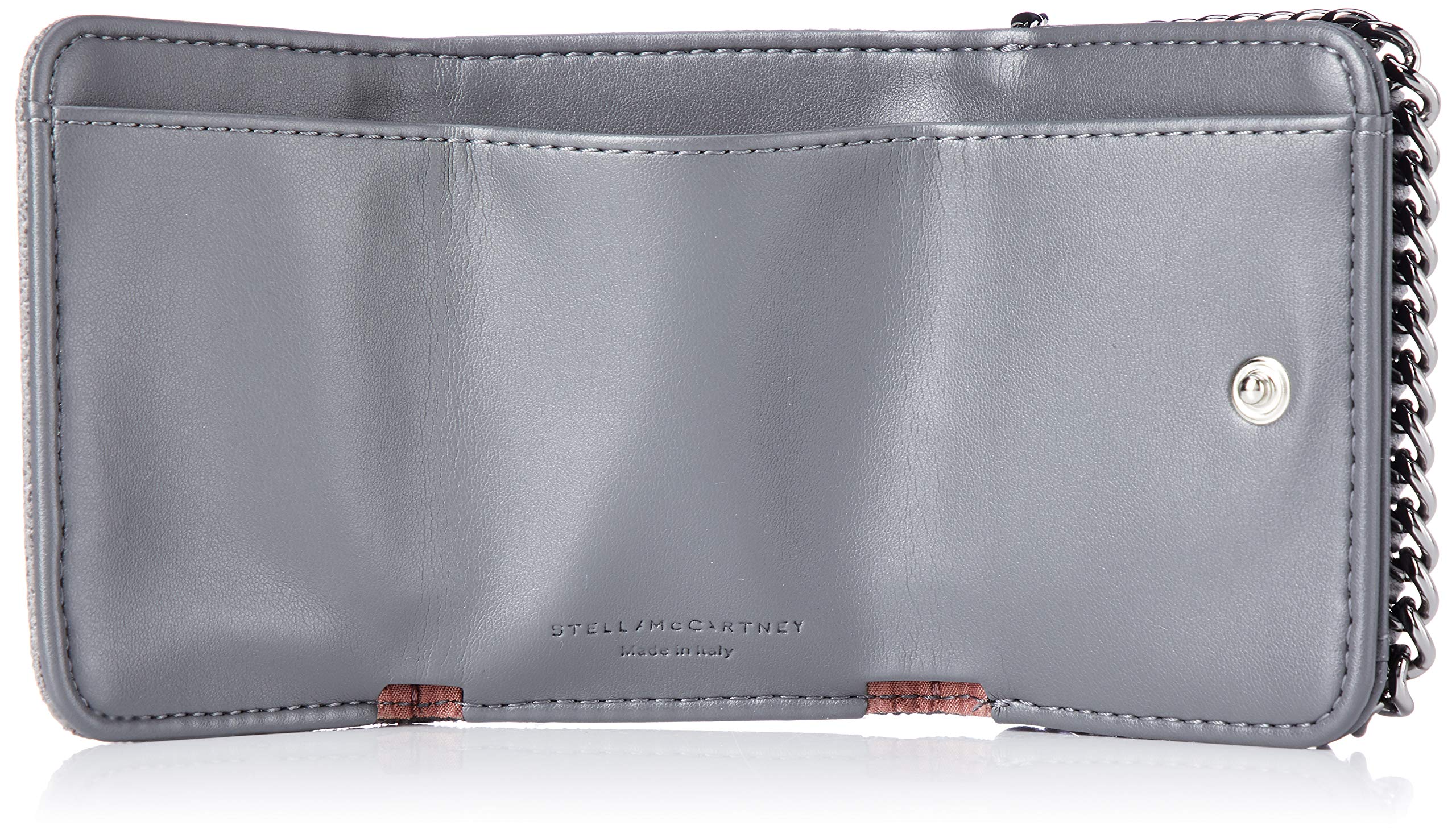Stella McCartney Women's Trifold Mini Wallet - Vegan Leather Compact Card Holder for Everyday Use, Travel & Gifts