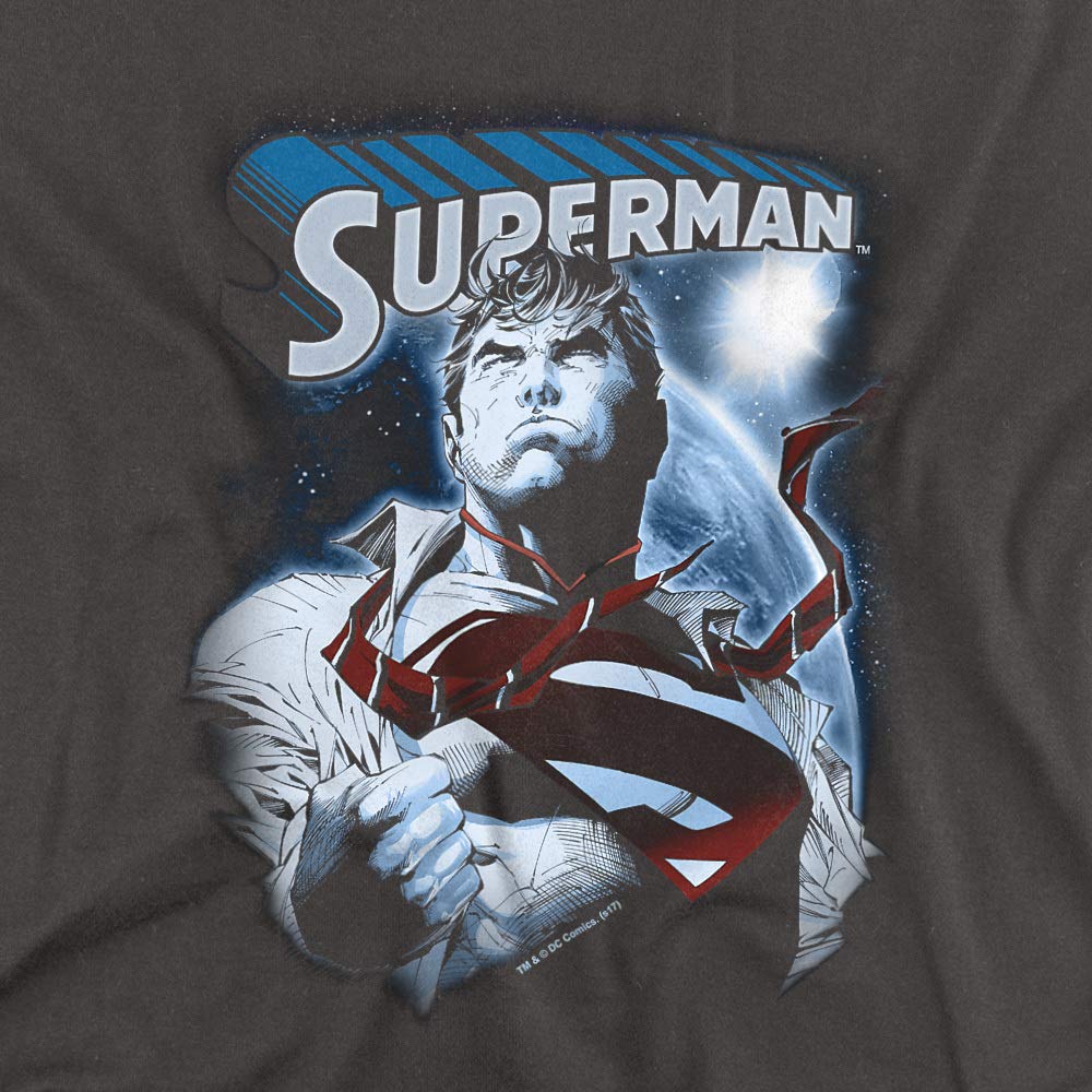 Superman Protect Earth Women's T-Shirt | DC Comics Graphic Tee | Casual Superhero Shirt for Women | Perfect for Cosplay, Comic Con & Everyday Wear