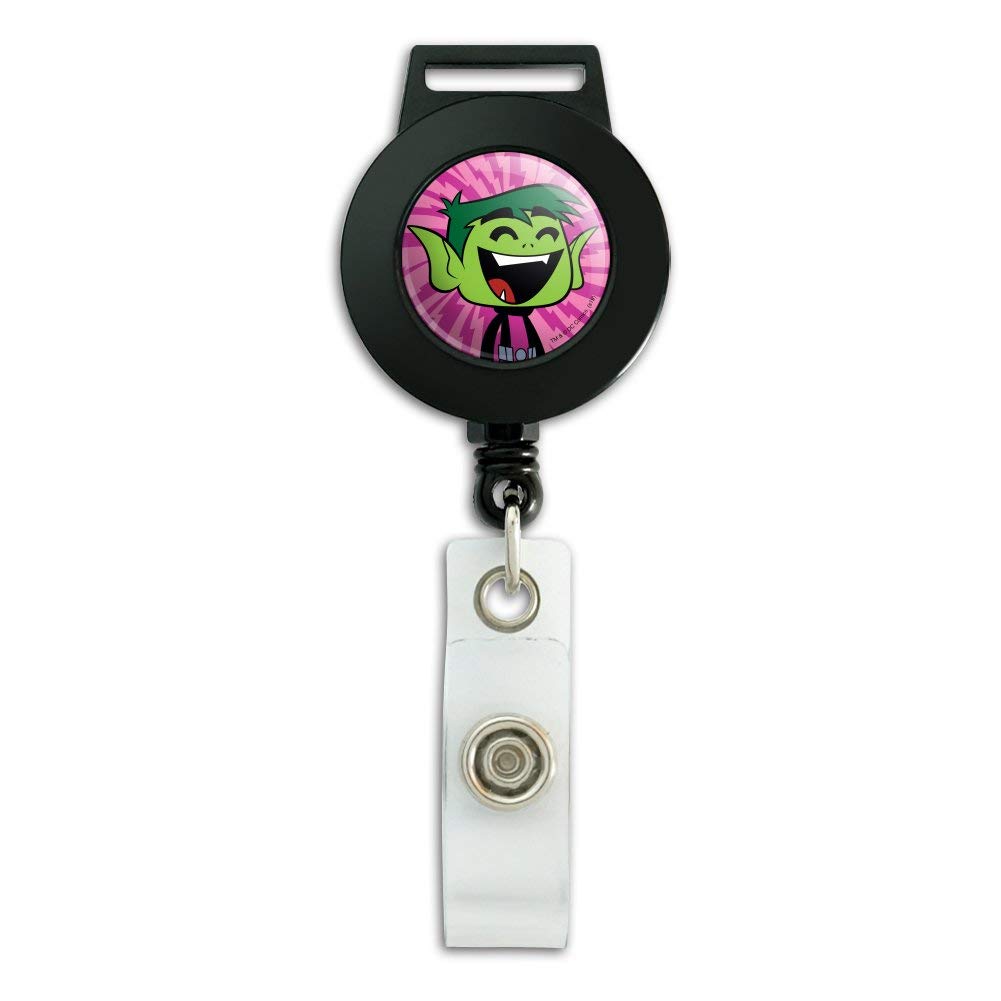 Teen Titans Go! Beast Boy Retractable Lanyard with ID Badge Holder - Perfect for School, Work, and Comic Conventions