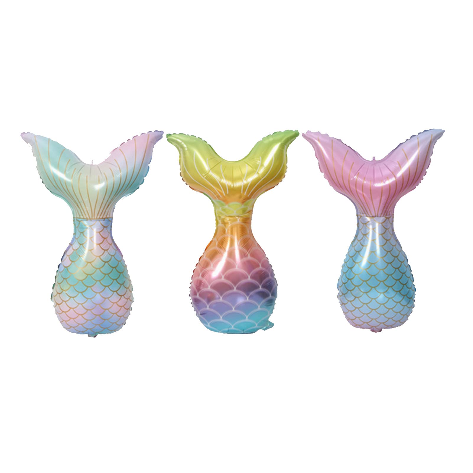 8 Pack Mermaid Balloons - Under The Sea Foil Balloons for Baby Shower, Wedding, Birthday Party Decorations | Perfect for Ocean Theme Parties, Kids Room Decor & Photo Backdrops
