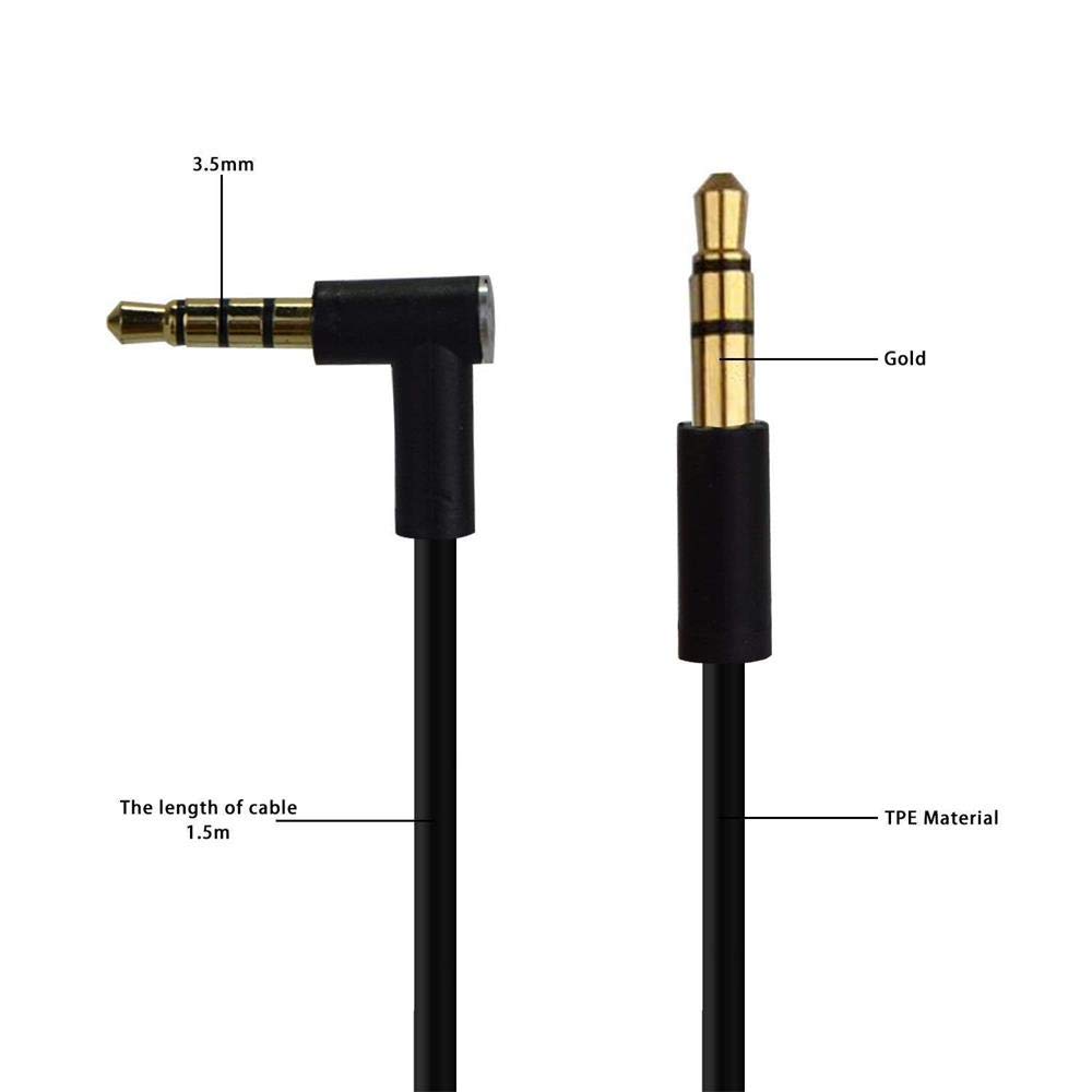 Original Beats by Dr Dre Replacement Audio Cable with In-Line Microphone & Remote - Compatible with Solo, Studio Pro, Detox, Wireless, Mixr, Executive & Pill Headphones (Black) - Perfect for Music, Gaming & Calls