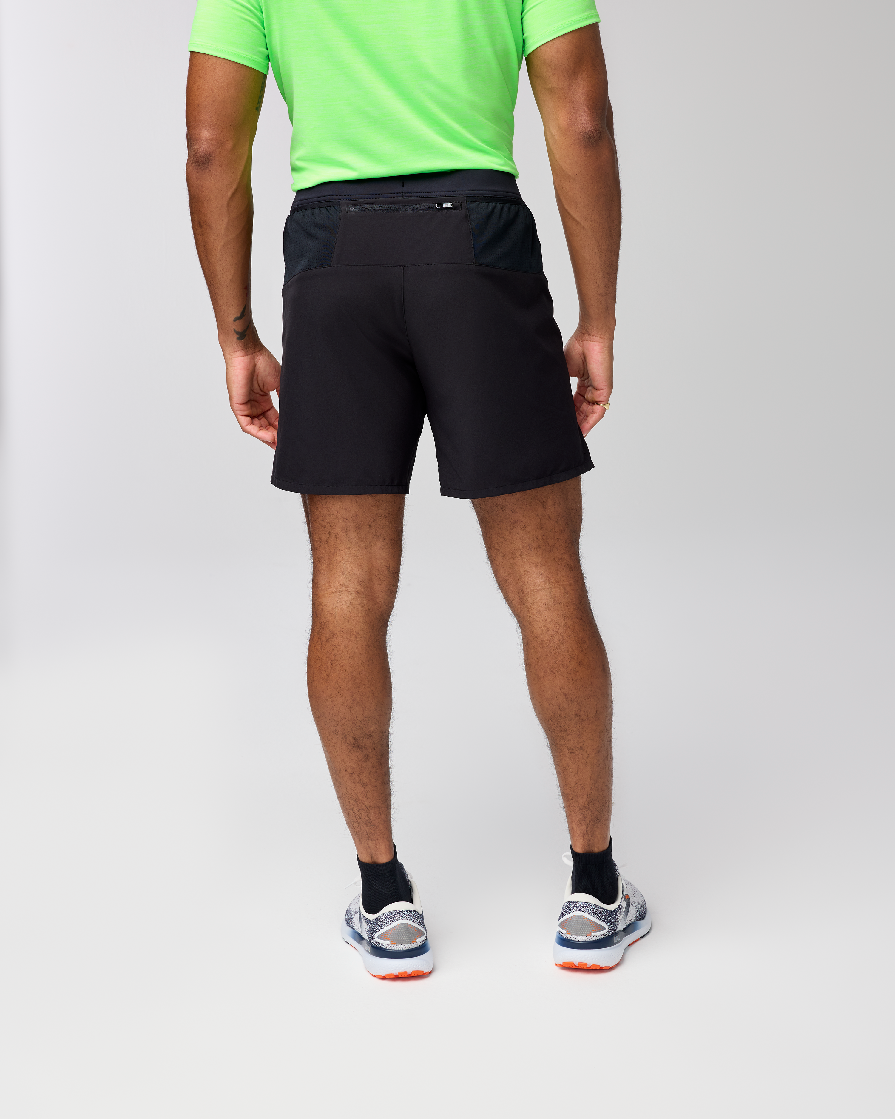 Men's Journey 7 Shorts - Black Athletic Running Workout Shorts for Men | Gym, Jogging, Hiking & Casual Wear