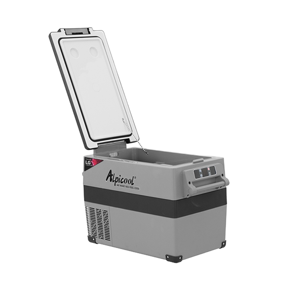 Alpicool LGCF45 12V/24V Portable Car Refrigerator Freezer - 45L Dual Zone Fridge for Camping, Road Trips & Outdoor Adventures
