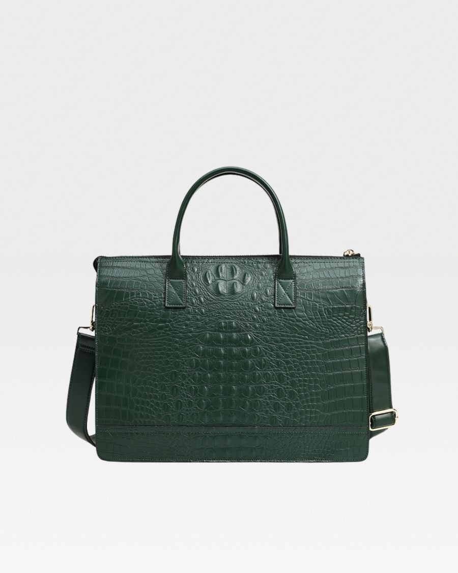 Premium Apollo 2 Laptop Bag - Emerald Green Water-Resistant Business Backpack for 15.6