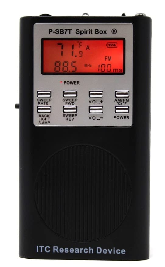 SB7T Spirit Box for Ghost Hunting & Paranormal Research - EVP Recorder with Ghost Augustine Flashlight for Night Investigations & Haunted Locations