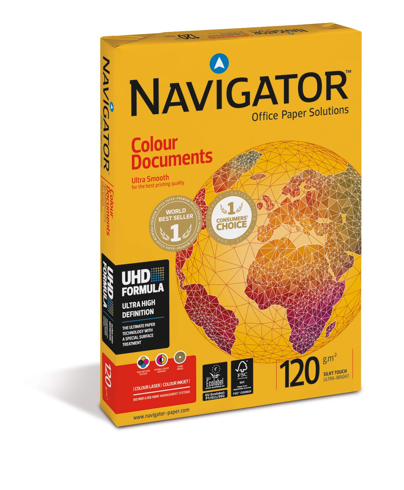Premium White A3 Paper 120gsm - 4 Packs of 500 Sheets for Office Printing, Art Projects & Professional Documents | High-Quality Navigator Brand Paper