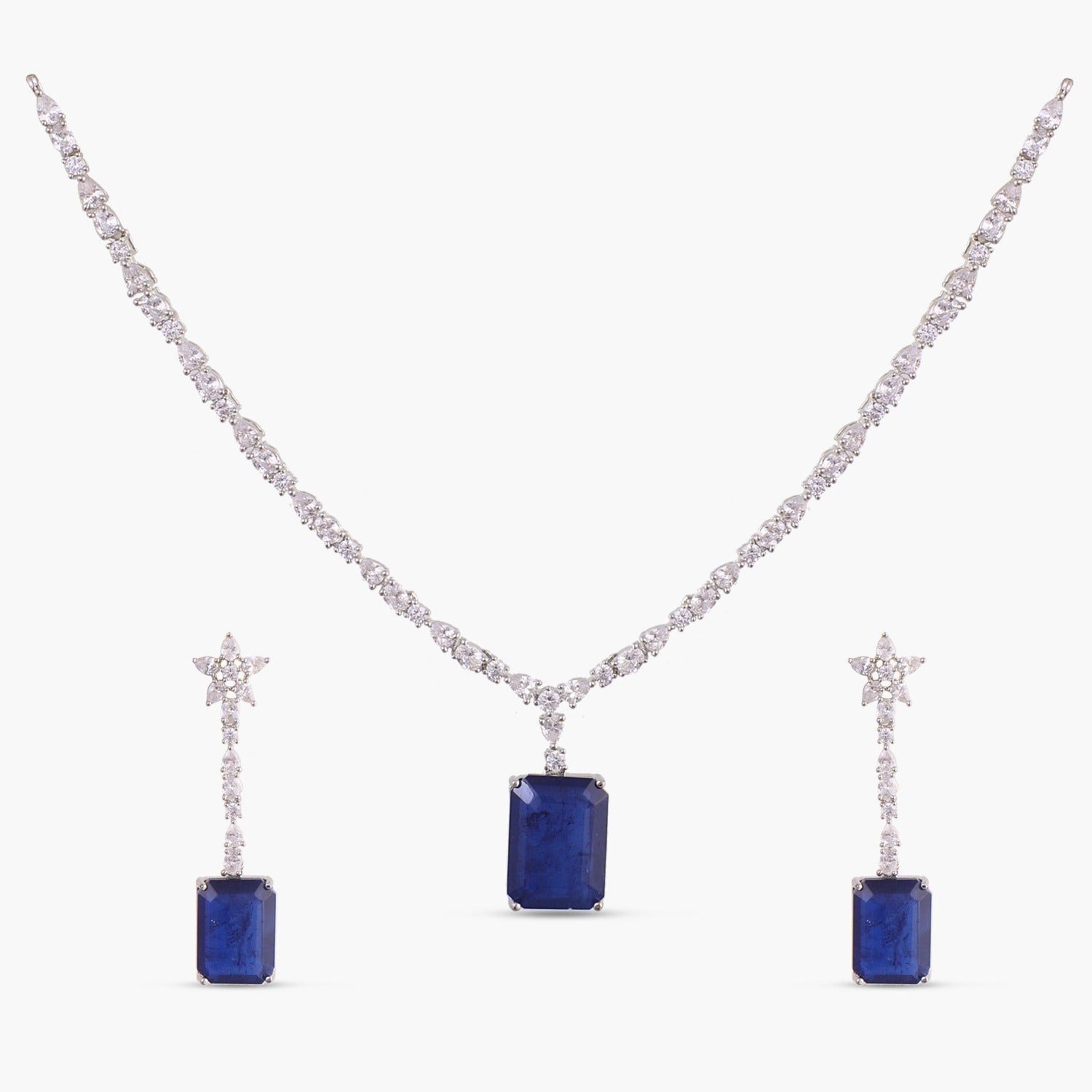 Opulent Shine Cubic Zirconia Necklace Set for Women - Elegant Jewelry Gift for Wedding, Party & Special Occasions