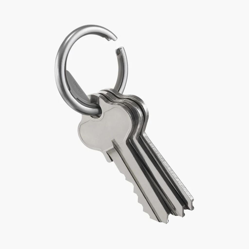 Orbitkey Key Organizer Ring - Holds Up to 10 Keys, Durable Stainless Steel in Silver | Perfect for Home, Office & Travel Key Organization