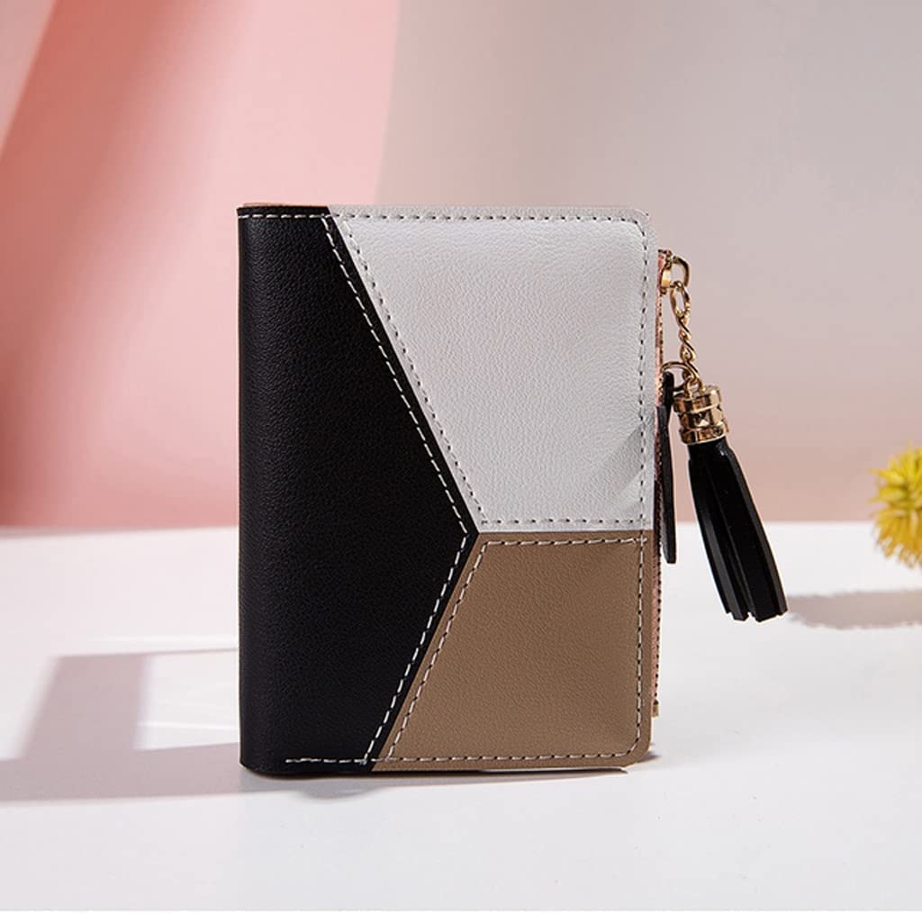 Stylish PU Leather Women's Wallet with Card Slots & Coin Pocket - Foldable Compact Purse (12x9cm) - Perfect for Everyday Use, Travel & Gift Giving