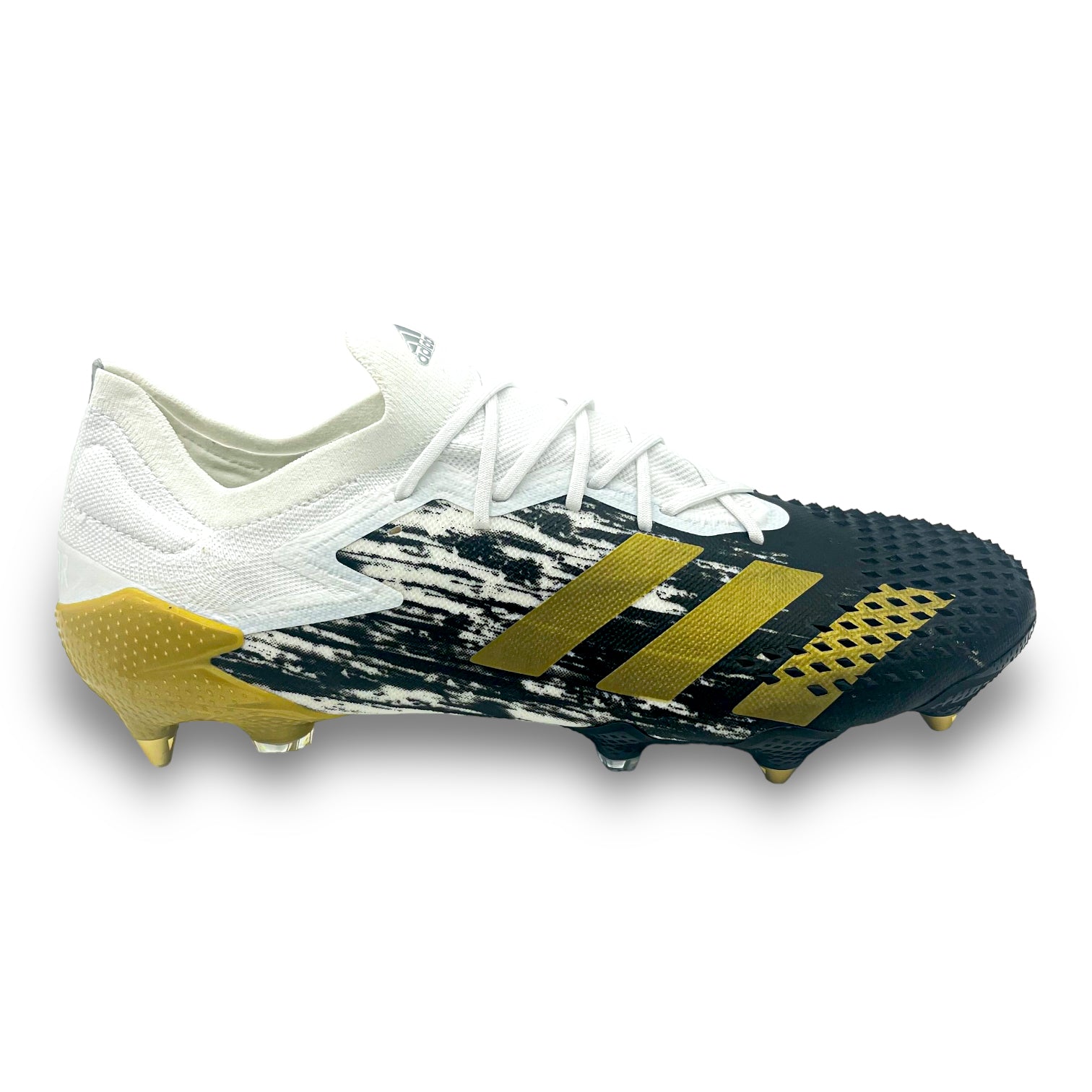 Adidas Predator 20.1 SG Firm Ground Soccer Cleats - Gold Metallic Football Boots for Men | Professional Soccer Shoes for Firm Natural Grass Pitches