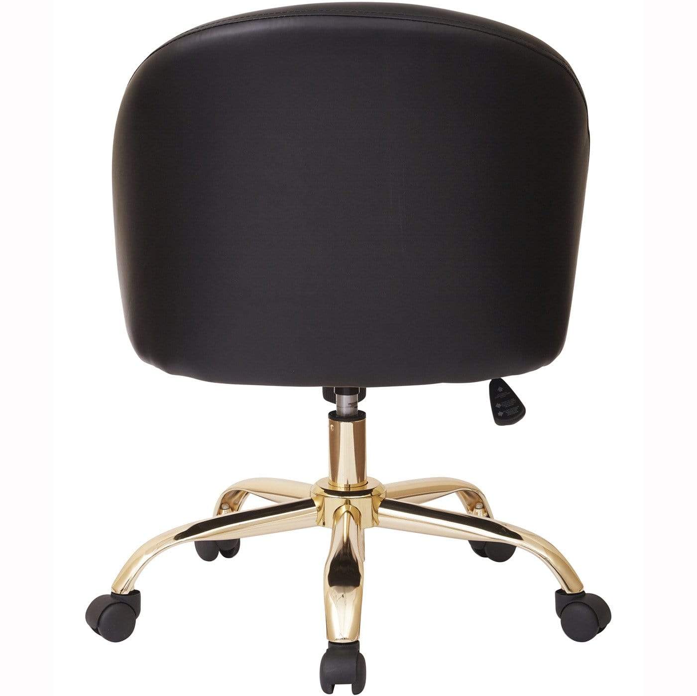Office Star Ave Six Layton Mid Back Office Chair - Velvet Upholstered Ergonomic Desk Chair with Adjustable Height & Swivel [FL3224G] - Perfect for Home Office, Study, or Workspace