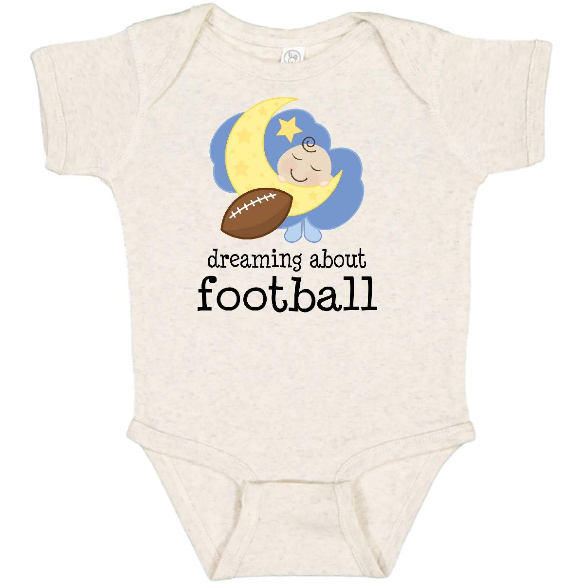 Inktastic Dreaming About Football Baby Bodysuit - Cute Football-Themed Infant Onesie Gift for Boys & Girls | Perfect for Game Day, Baby Showers & Football Fan Parents