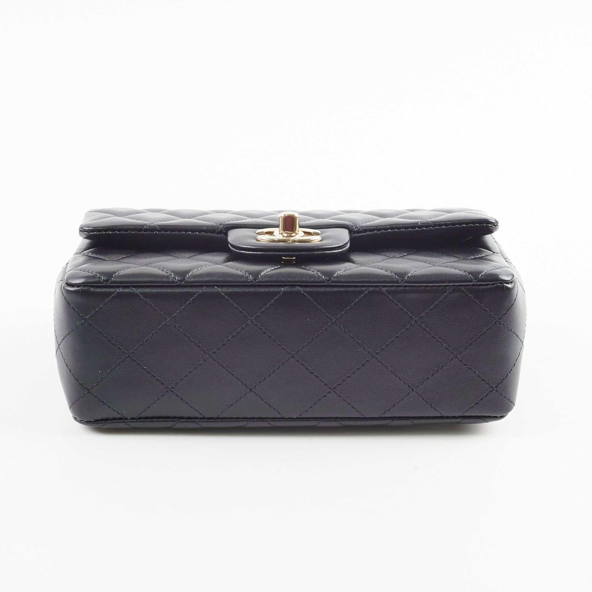 Chanel Mini Rectangle Lambskin Black Microchip Bag - Luxury Designer Crossbody Purse for Women | Perfect for Evening Events, Date Nights & Special Occasions