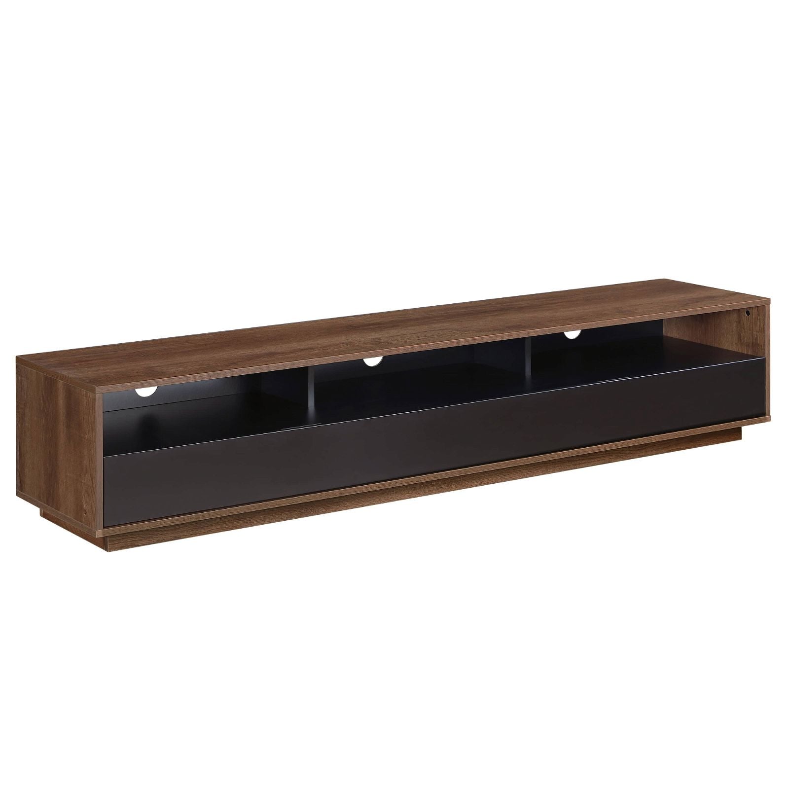 Tauris™ SUAVE1800 Dark Oak TV Stand Entertainment Center - Modern Media Console for Living Room, Home Theater & Gaming Setup