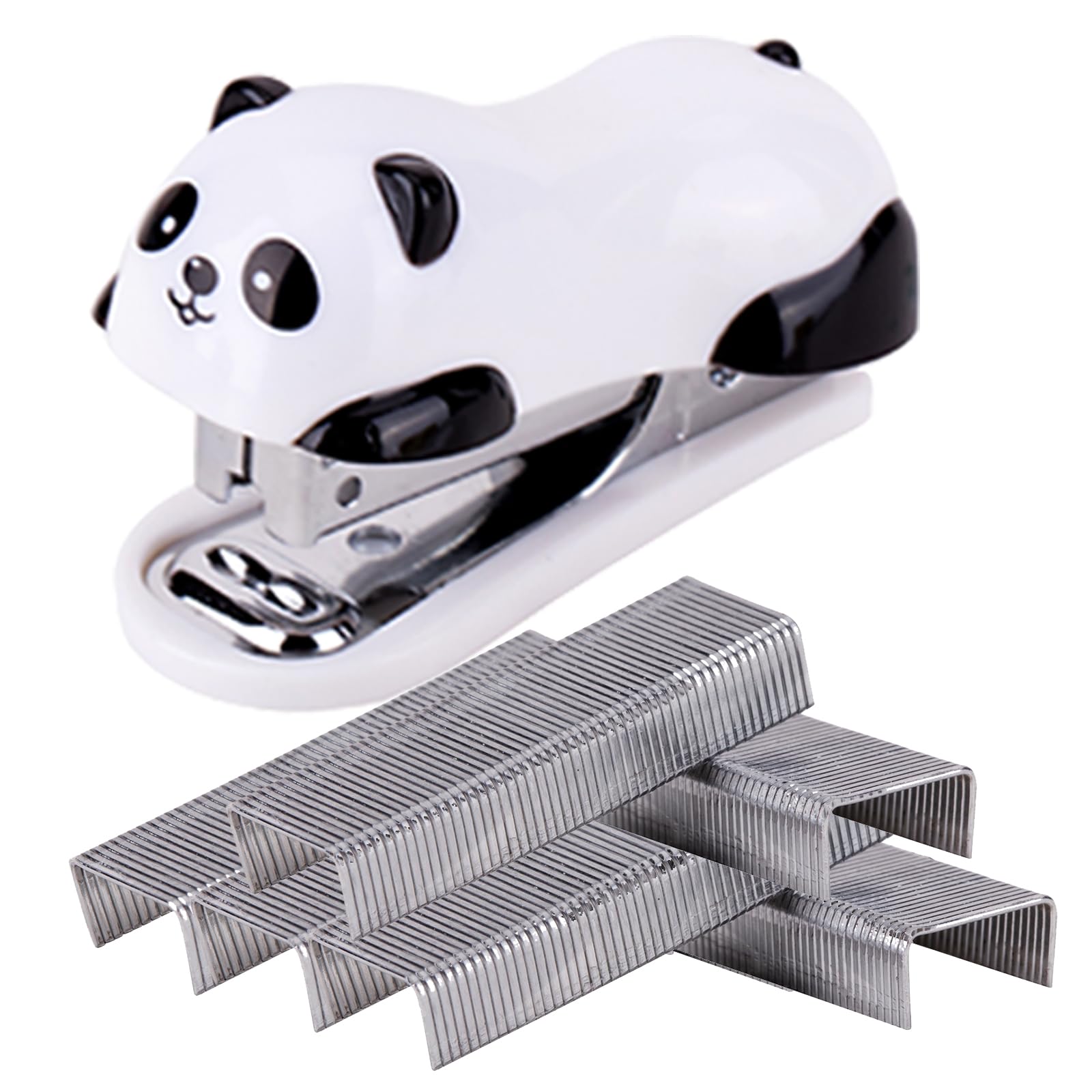 Yoki Peony Mini Stapler with Staples - Compact Desk Stapler, Portable Travel Stapler for Office, School, Home & Crafting