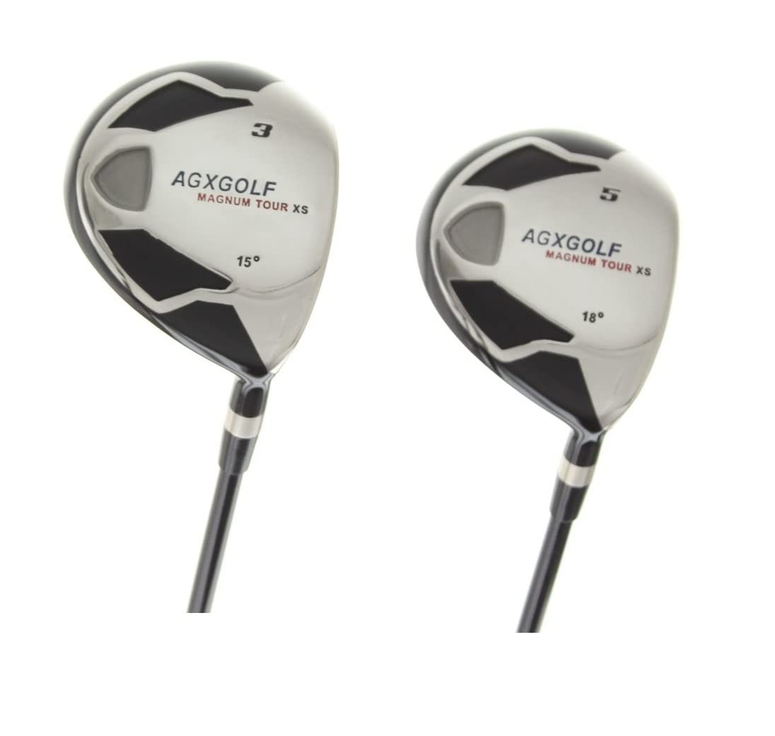 Premium Men's Magnum 3+5 Fairway Woods Golf Club Set - Graphite Shafts with Headcovers (Right Hand, Cadet/Regular/Tall Length, Senior/Regular/Stiff Flex) - Perfect for Driving Range Practice & Course Play