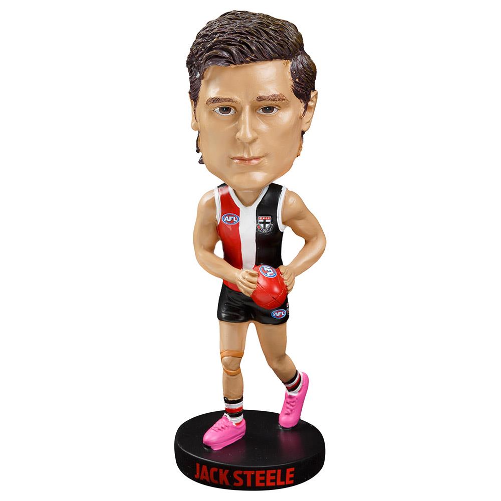 AFL St Kilda Saints Jack Steele Bobblehead - Officially Licensed Collectible for AFL Fans - Perfect for Home Decor, Sports Memorabilia Collections, and Gifts