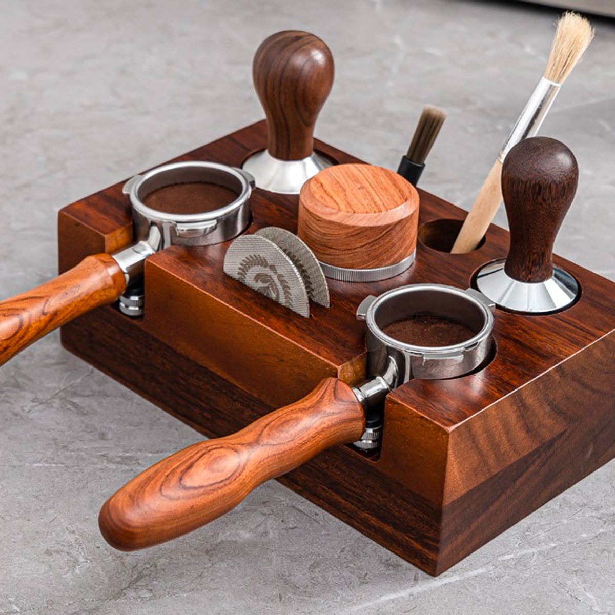 I.XXI 58mm XL Walnut Accessory Station - Perfect for Crafting, Scrapbooking & Home Organization