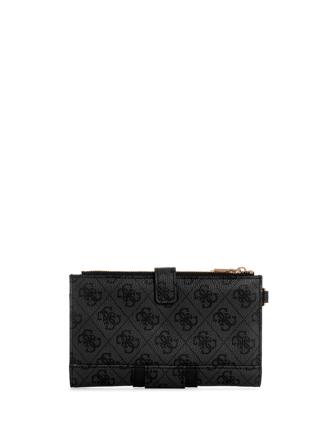 Black Noreen Double Zip Logo Wallet - Stylish & Secure Bifold Wallet for Men & Women - Perfect for Travel, Business & Everyday Use