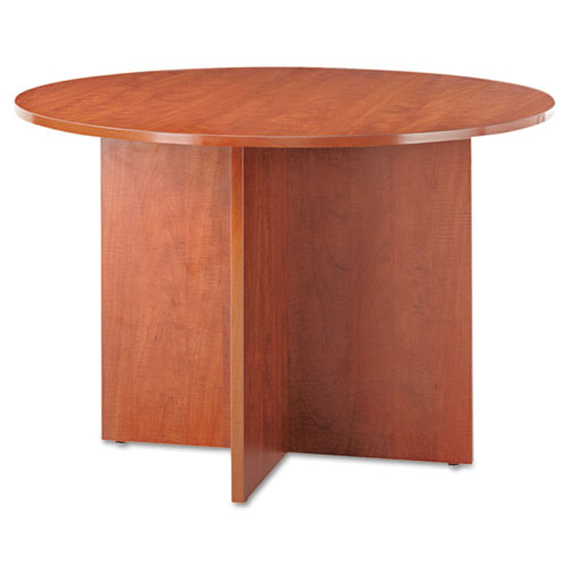 Valencia Round Conference Table with X Base - Modern Office Furniture for Meetings & Collaborative Workspaces