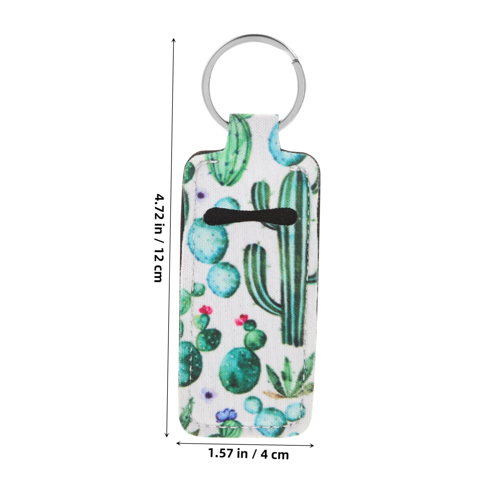 FOYTOKI 5-Piece Square Keychain Lipstick Organizer Set - Portable Lipstick Holder, Protective Cover & Makeup Storage Pouch - Perfect for Travel, Purse Organization & Cosmetic Accessories
