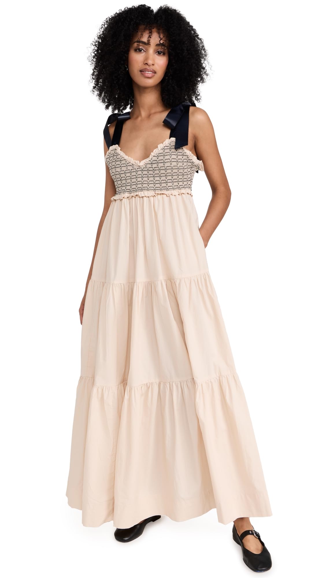 Free People Women's Bluebell Solid Maxi Dress - Flowy Bohemian Summer Dress for Beach, Vacation & Casual Wear