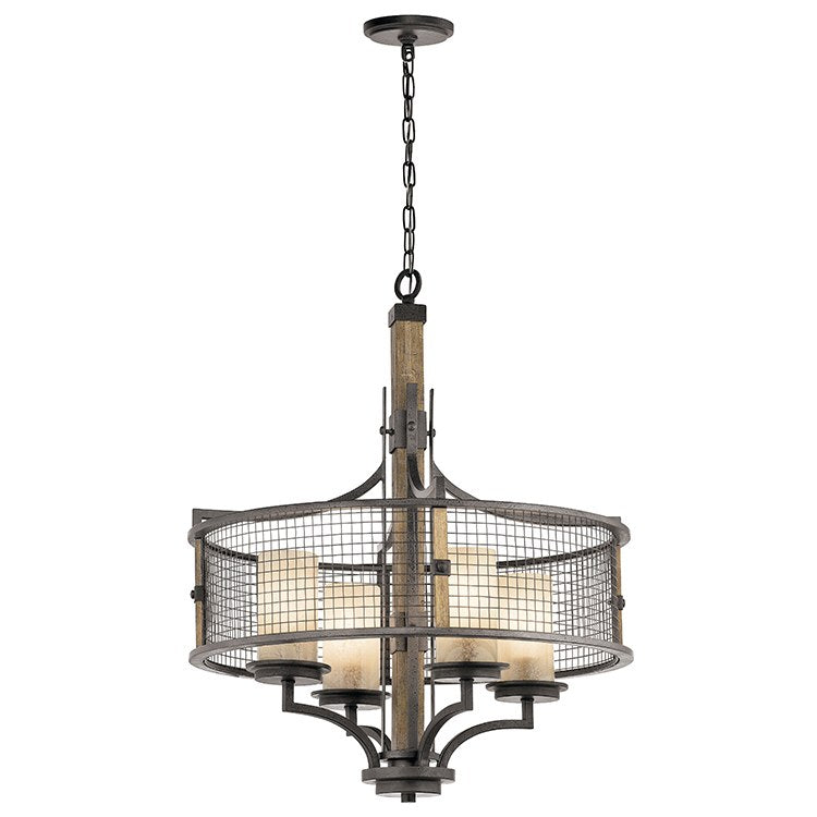 Ahrendale 4-Light Chandelier - Modern Crystal Ceiling Light Fixture for Dining Room, Bedroom & Living Room | Elegant Lighting for Home Decor