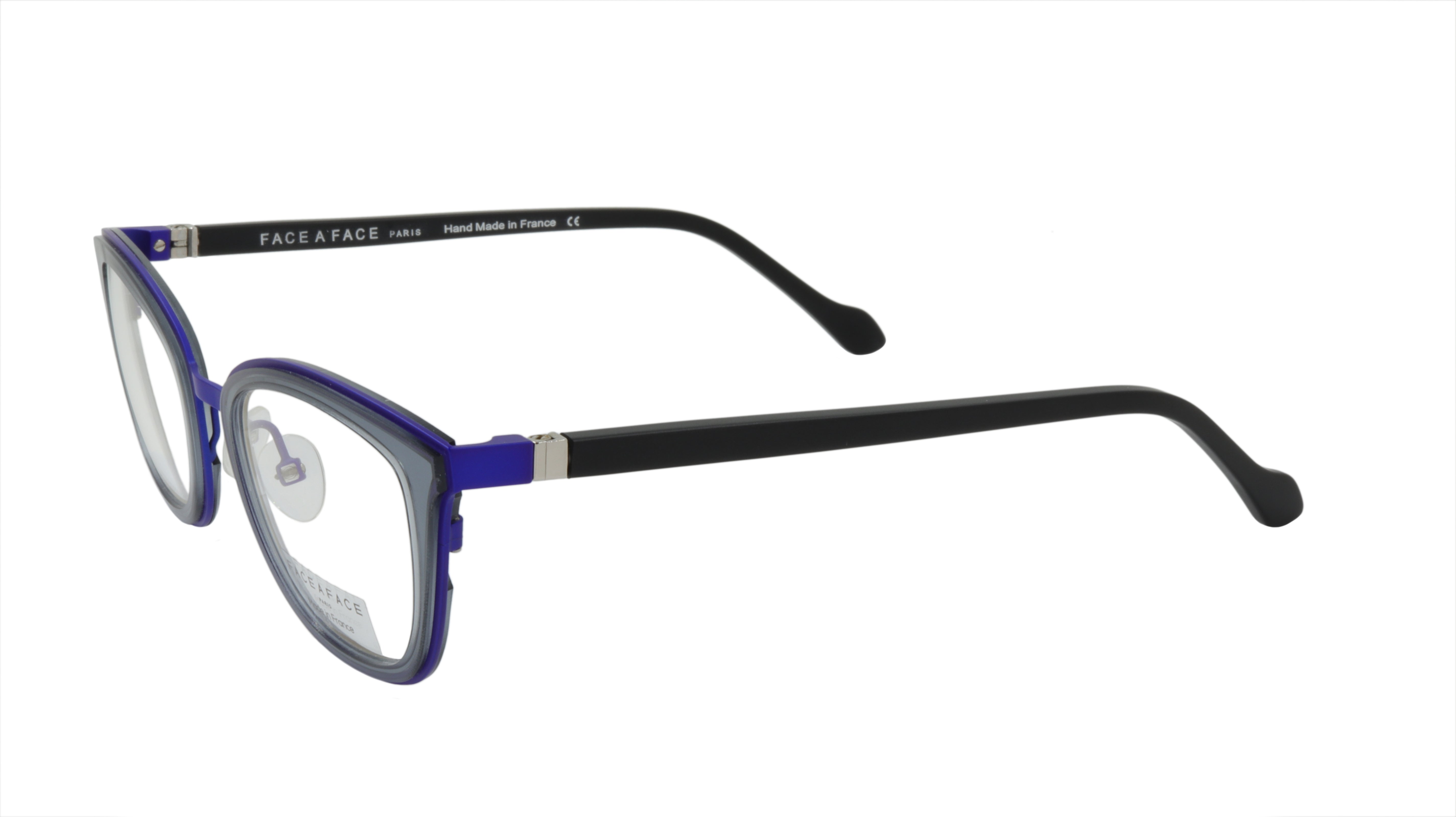 Stylish Face A Face Blue & Gray Cat Eye Eyeglasses for Women - Perfect for Office, Reading & Fashion Accessories