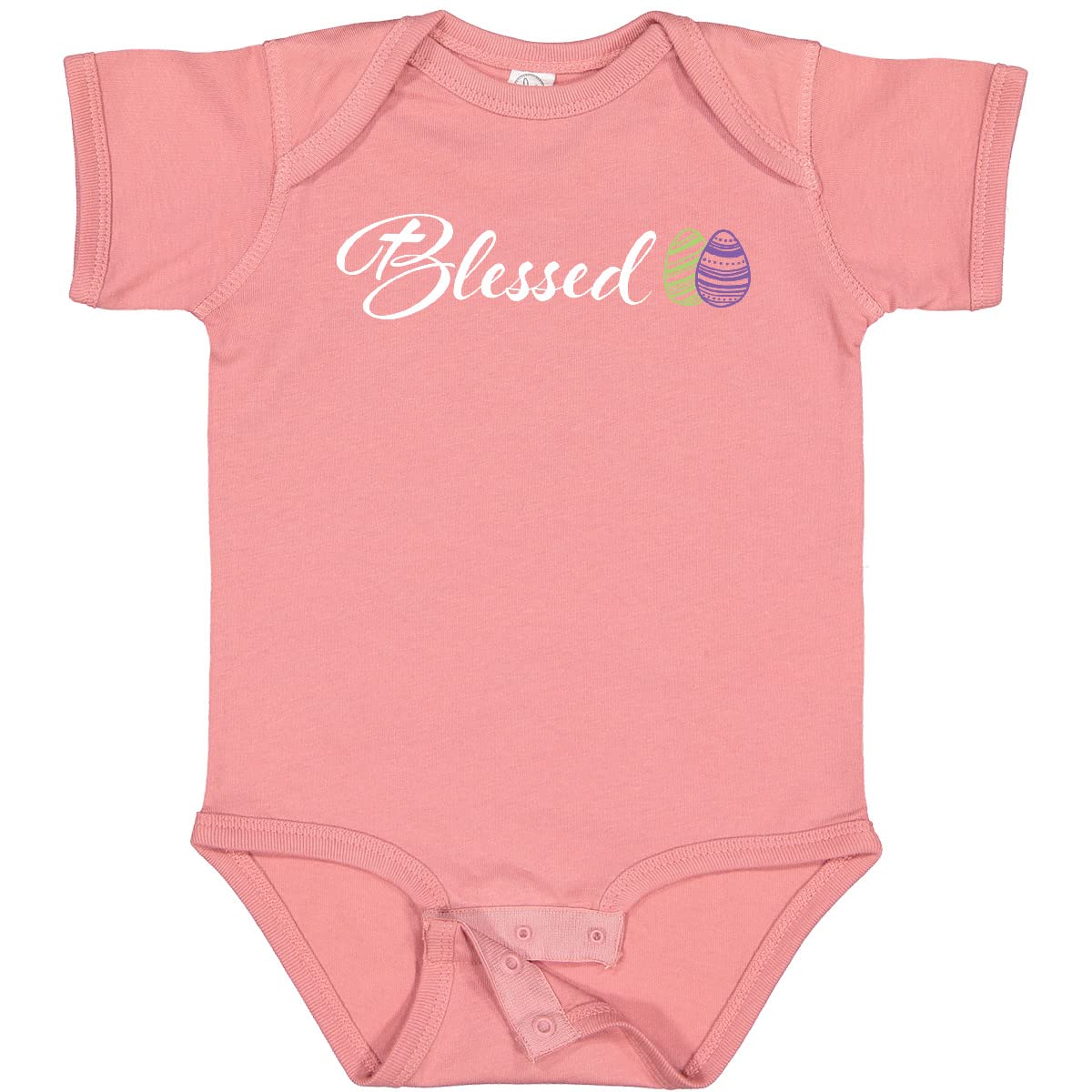 Easter Blessed with Green and Purple Eggs Baby Bodysuit - Cute Easter Outfit for Infants & Toddlers - Perfect for Easter Photos, Church, and Family Gatherings