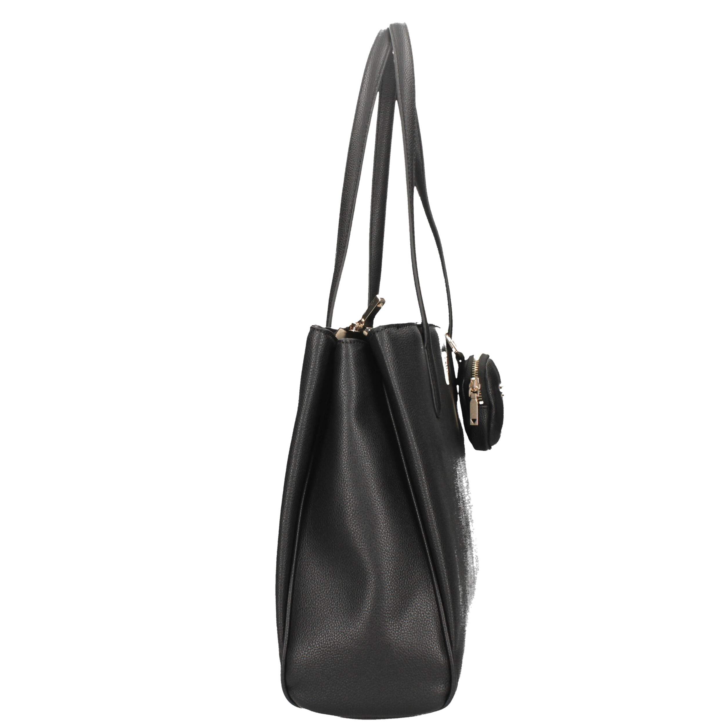GUESS Power Play Tech Tote Bag for Women - Stylish Laptop Tote with Multiple Pockets - Perfect for Work, Travel & Everyday Use
