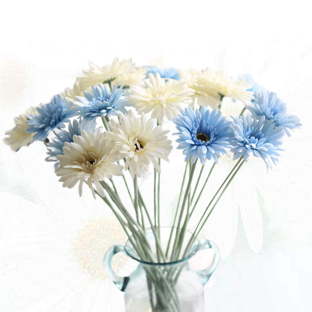 BESPORTBLE 10pcs Artificial Gerbera Flowers - African & European Style Wedding Bouquet Decorations, Fake Flower Arrangements for Home, Party, and Event Decor