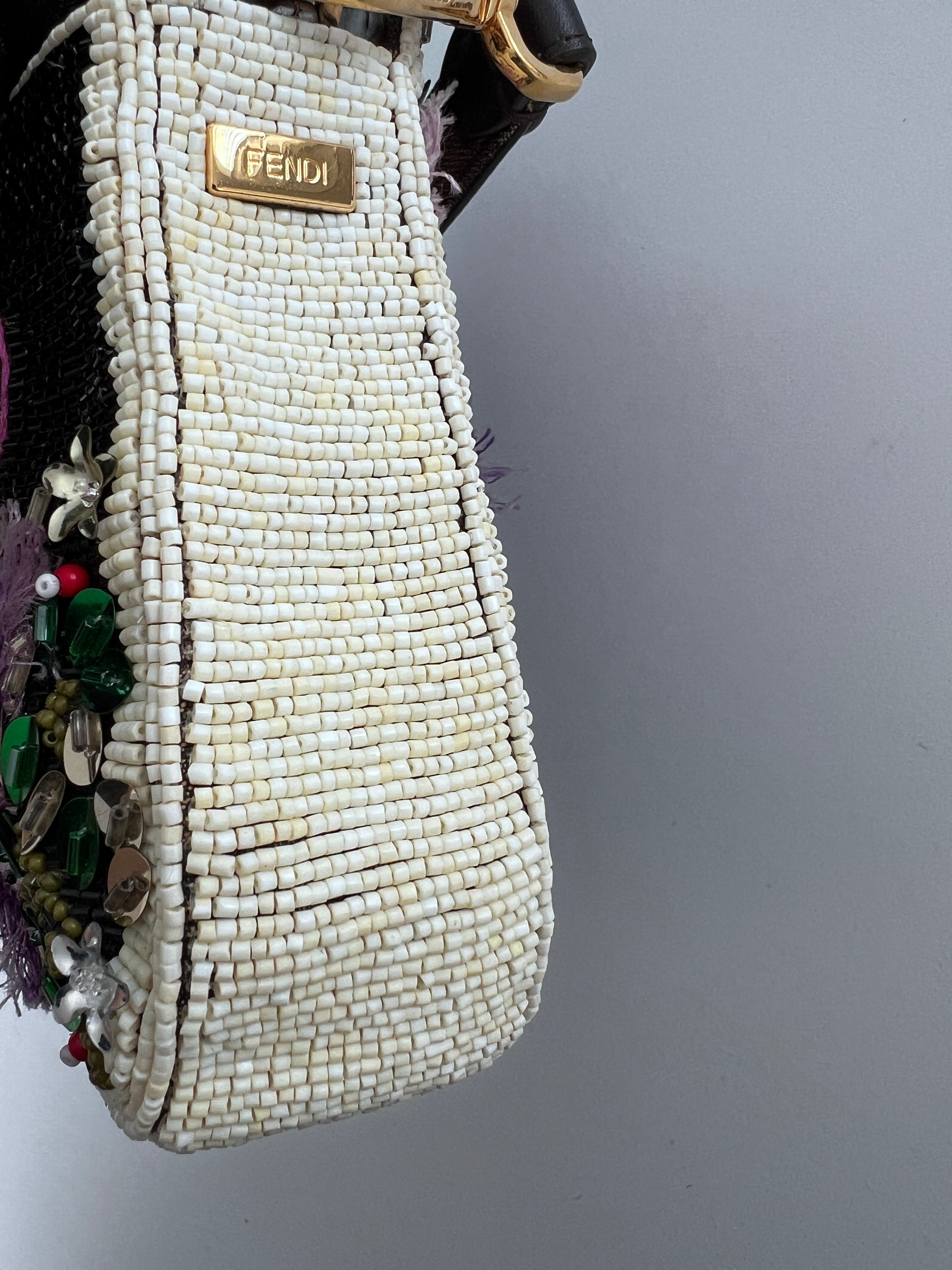 Fendi New Style Garden Embroidered Baguette Bag - Luxury Designer Handbag for Women | Perfect for Parties, Weddings & Everyday Use