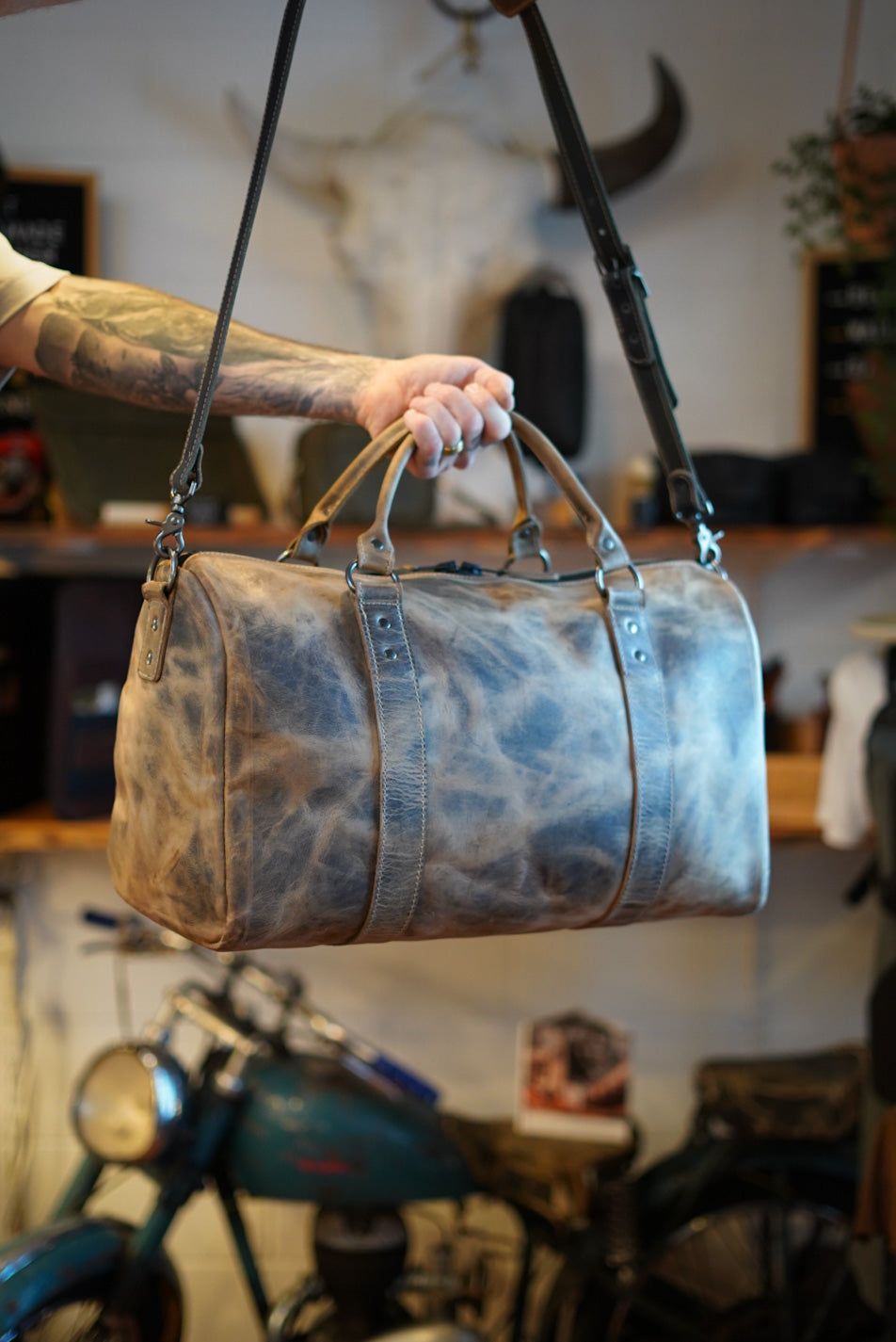 Premium Overnight Duffle Bag for Travel & Gym - Hillbilly Sepia Color - Perfect for Weekend Getaways, Business Trips & Sports Gear Storage