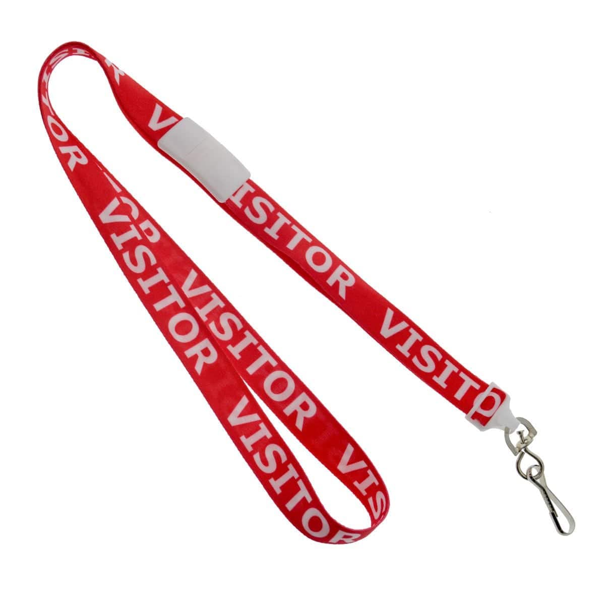 10 Pack Visitor Badges with Lanyards - Reusable PVC Name Tags for Events & Conferences