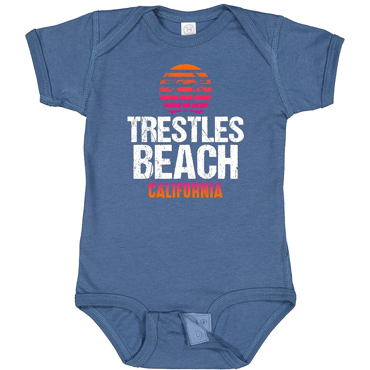 Inktastic Sunset Trestles Beach Baby Bodysuit - Cute Soft Cotton Onesie for Newborns & Infants - Perfect for Beach Outings, Family Photos & Casual Wear