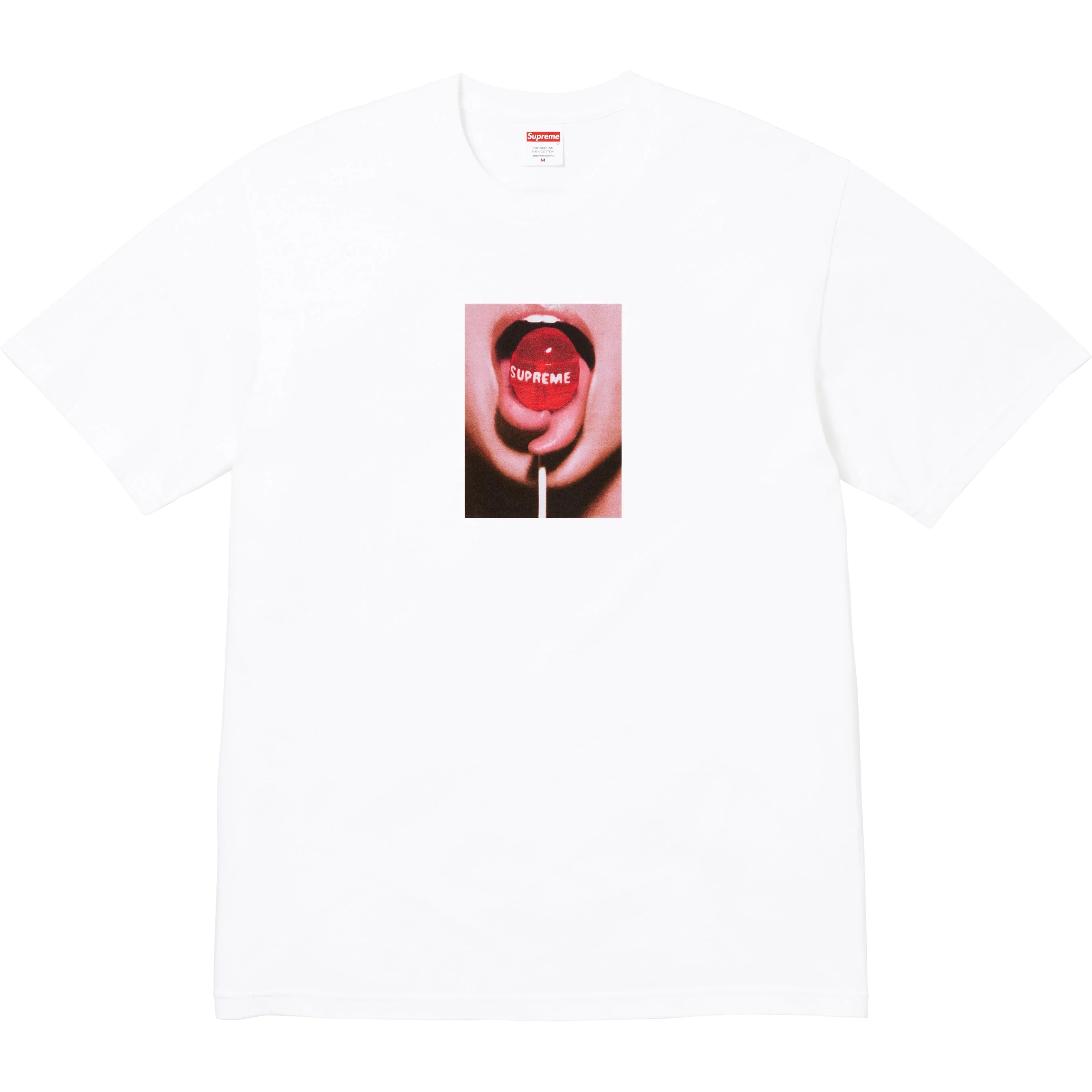 Supreme Lollipop Graphic T-Shirt - White Cotton Tee for Men & Women - Streetwear Fashion for Casual Wear & Outfits