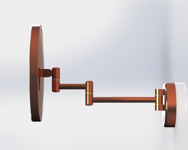 Timeless Brot Wall Mount 2-Arm Swing Mirror - 9.5