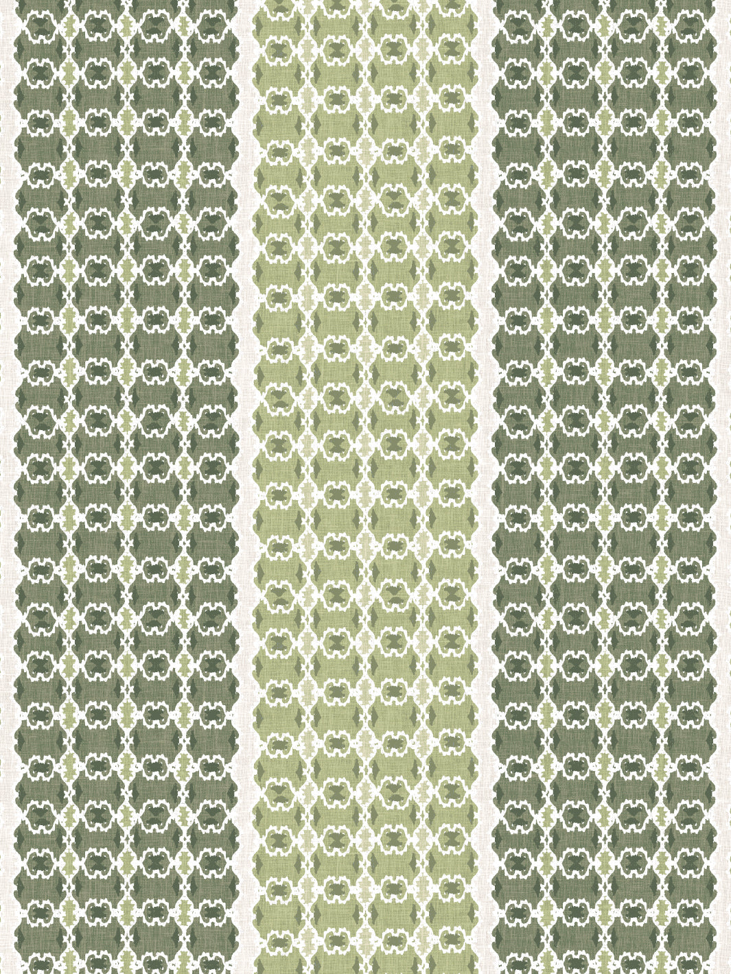 Nathan Turner Green Medallion Stripe Wallpaper - Peel & Stick Removable Wallpaper for Bedroom, Living Room, Nursery Decor