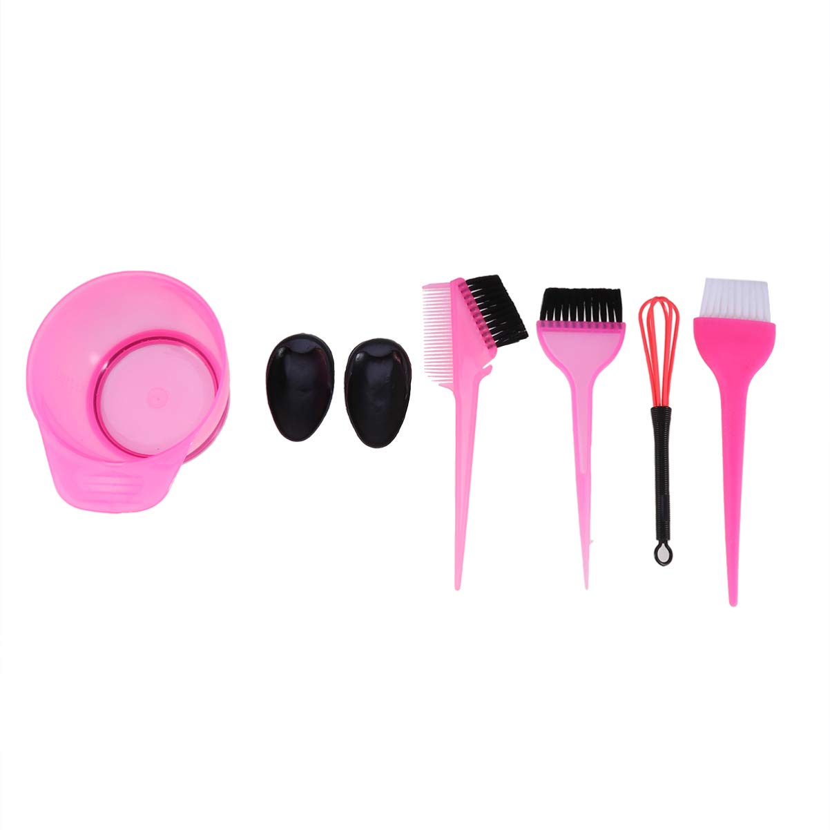 Beaupretty 6pcs Professional Hair Dye Coloring Kit with Color Bowl, Dyeing Brush & Bleach Tools - Salon & Home Hair Coloring Set for DIY Highlights, Ombre & Balayage