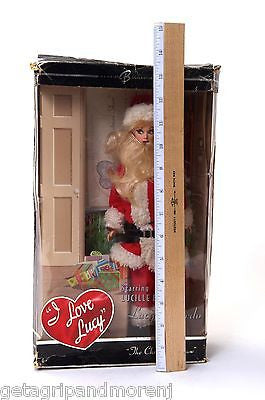 Lucille Ball as Lucy Ricardo Santa Barbie Doll - I LOVE LUCY Christmas Collectible Figure for Holiday Decor & Gift Giving