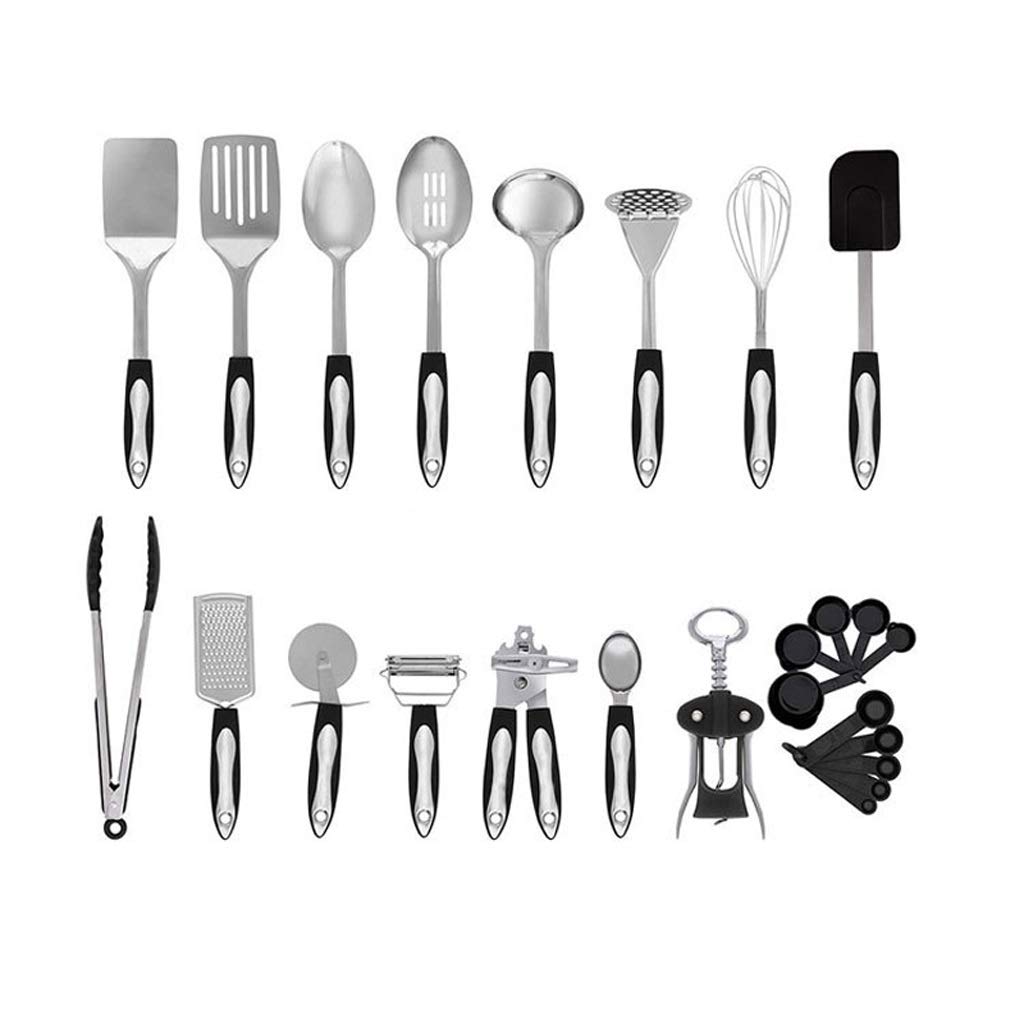 25-Piece Nylon & Stainless Steel Kitchen Utensil Set - Non-Stick, Heat Resistant for Cooking & Baking